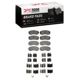DFC 05-11 Freightliner FL360 (Mexico) Rear/Front 5000 Adv Semi Metallic Brake Pads & Hardware Kit thumbnail 1