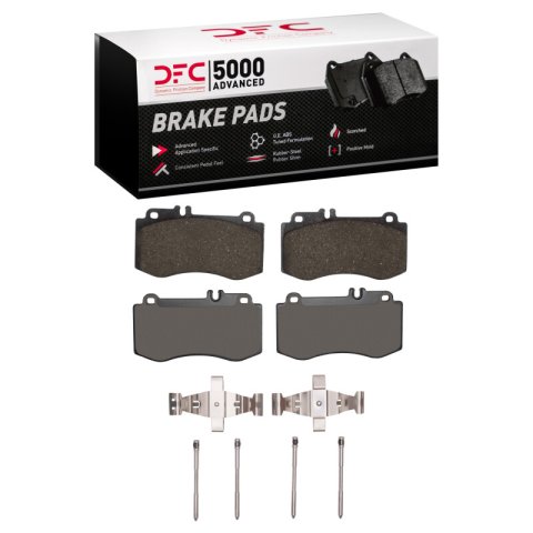DFC 10-11 Mercedes-Benz E550 Front 5000 Advanced Ceramic Brake Pads and Hardware Kit