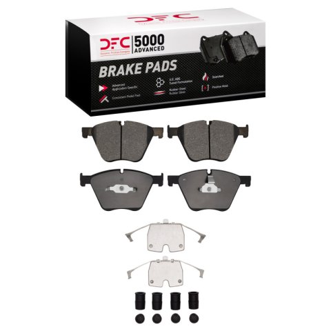 DFC 10-19 BMW 760Li Front 5000 Advanced Low Metallic Brake Pads and Hardware Kit