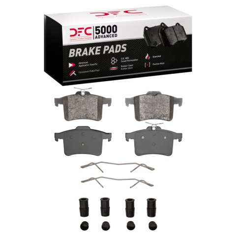 DFC 10-19 Jaguar XJR575 Rear 5000 Advanced Low Metallic Brake Pads and Hardware Kit