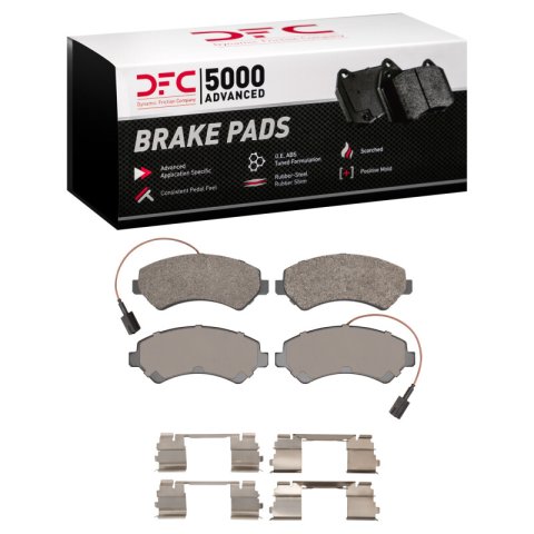 DFC 14-22 Ram ProMaster 3500 Front 5000 Advanced Semi Metallic Brake Pads and Hardware Kit