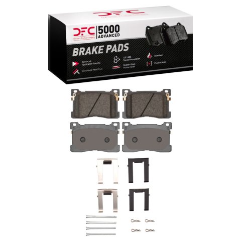 DFC 12-17 Hyundai Equus Front 5000 Advanced Ceramic Brake Pads and Hardware Kit