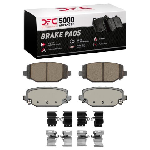DFC 12-20 Chrysler Town & Country Rear 5000 Advanced Ceramic Brake Pads and Hardware Kit
