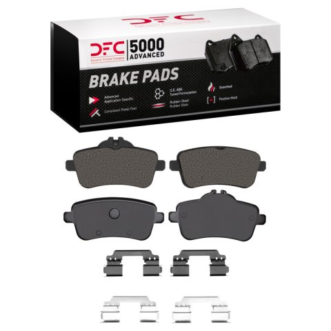 DFC 12-20 Mercedes-Benz SLK55 AMG Rear 5000 Advanced Low Metallic Brake Pads and Hardware Kit