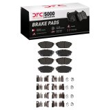 DFC 12-20 Freightliner FL360 (Mexico) Front/Rear 5000 Adv Semi Metallic Brake Pads & Hardware Kit thumbnail 1