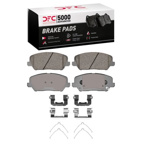 DFC 16-17 Hyundai Veloster Front 5000 Advanced Ceramic Brake Pads and Hardware Kit