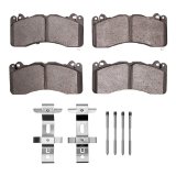 DFC 15-23 Ford Mustang Front 5000 Advanced Low Metallic Brake Pads and Hardware Kit thumbnail 1