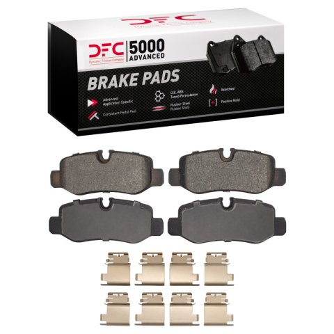 DFC 16-23 Mercedes-Benz Viano (Mexico) Rear 5000 Advanced Low Metallic Brake Pads and Hardware Kit