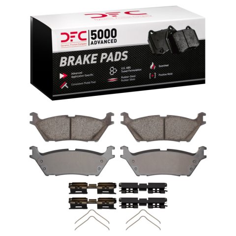DFC 21-25 Ford Expedition Rear 5000 Advanced Ceramic Brake Pads and Hardware Kit