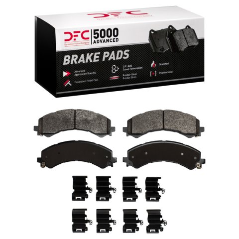 DFC 21-25 Chevrolet Express 3500 Rear 5000 Advanced Semi Metallic Brake Pads and Hardware Kit