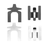DFC 96-07 Ford Taurus (Excl SHO) Front 5000 Advanced Ceramic Brake Pads and Hardware Kit thumbnail 5