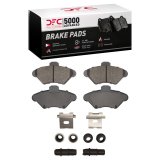 DFC 94-98 Ford Mustang Front 5000 Advanced Semi Metallic Brake Pads and Hardware Kit thumbnail 1