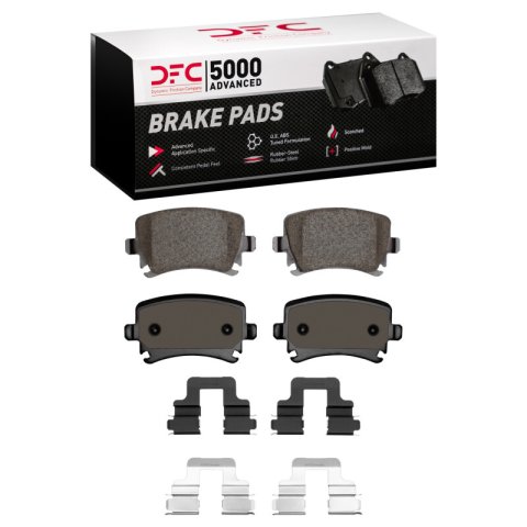 DFC 05-11 Audi TT Rear 5000 Advanced Low Metallic Brake Pads and Hardware Kit