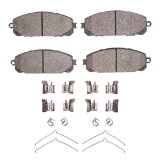 DFC 15-21 Jeep Cherokee Front 5000 Advanced Low Metallic Brake Pads and Hardware Kit thumbnail 1