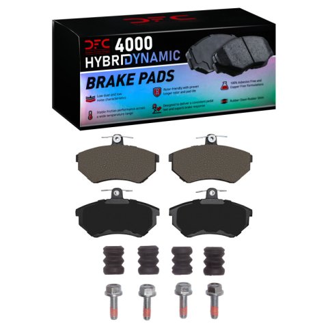 DFC 84-02 Audi 4000 Quattro Front 4000 HybriDynamic Brake Pads and Hardware Kit