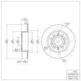 DFC 10-19 Audi A3 Rear Brake Rotor thumbnail 4