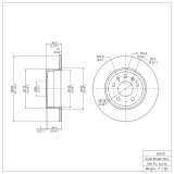 DFC 97-08 Chevrolet/Opel Astra (Mexico) Rear Brake Rotor thumbnail 6