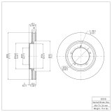 DFC 86-86 Porsche 944 Turbo Front Brake Rotor thumbnail 4