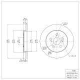 DFC 09-24 Lexus CT200H Rear GeoSPEC Coated Rotor thumbnail 3