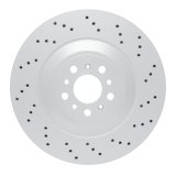 DFC 21-25 BMW M2 Right Rear Drilled GeoSPEC Coated Rotor thumbnail 1