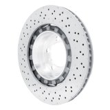 DFC 13-19 Porsche 911 Right Rear Drilled Hi-Carbon Alloy Geomet Coated Rotor thumbnail 4