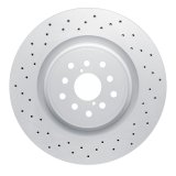 DFC 18-21 Subaru WRX STI Front Drilled Hi-Carbon Alloy Geomet Coated Rotor thumbnail 1