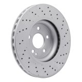 DFC 14-20 Infiniti QX30 Front Drilled Hi-Carbon Alloy Geomet Coated Rotor thumbnail 4