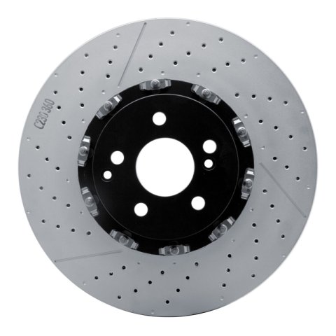 DFC 07-25 Mercedes-Benz E63 AMG Front Drilled and Slotted Hi-Carbon Alloy Geomet Coated Rotor