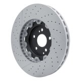 DFC 07-25 Mercedes-Benz E63 AMG Front Drilled and Slotted Hi-Carbon Alloy Geomet Coated Rotor thumbnail 2