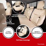 Covercraft 23-26 Ford F250-F550 SD Leatherette PrecisionFit Custom Front Row Seat Covers - Med Grey thumbnail 9