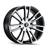 Kraze KR183 Spectra 22x8.5 / 5x110/127 BP / 38mm Offset / 72.62mm Hub Gloss Black Machined Wheel thumbnail 1