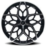Kraze KR184 Ricochet 22x8.5 / 5x112/114.3 BP / 38mm Offset / 72.62mm Hub Gloss Black Machined Wheel thumbnail 2