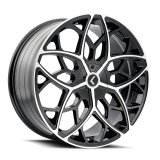 Kraze KR184 Ricochet 22x8.5 / 5x115/120 BP / 38mm Offset / 74.1mm Hub Gloss Black Machined Wheel thumbnail 3