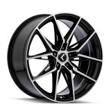 Kraze KR196 Evolve 22x9 / 5x114.3 BP / 35mm Offset / 73.1mm Hub Gloss Black Machined Wheel thumbnail 1