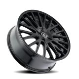 Kraze KR185 Double Down 20x8.5 / 5x108/114.3 BP / 38mm Offset / 73mm Hub Gloss Black Wheel thumbnail 3