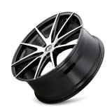 Kraze KR193 Turismo 20x8.5 / 5x115 BP / 38mm Offset / 72.62mm Hub Gloss Black Machined Wheel thumbnail 2