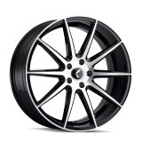 Kraze KR194 Cosmos 18x8 / 5x114.3 BP / 40mm Offset / 72.62mm Hub Gloss Black Machined Wheel thumbnail 2