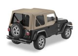 Bestop A-Top For OEM - 97-02 Jeep Wrangler TJ Replace (Dark Tan Tinted Windows Door Skins Included) thumbnail 1