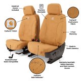 Covercraft 2026 Jeep Wrangler 2-Door (MT) Carhartt SeatSaver Custom Front Row Seat Covers thumbnail 2