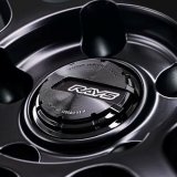 Gram Lights 57NR LIMITED II 18x8.5 +38 5-100 Semigloss Black Wheel w/ Black Cap/Stickers/Air Valve thumbnail 2