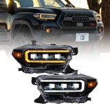 Form Lighting 2016-2023 Toyota Tacoma LED Projector Headlights with Selectable DRL (Pair) thumbnail 2