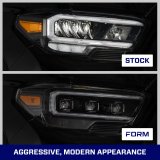 Form Lighting 2016-2023 Toyota Tacoma LED Projector Headlights with Selectable DRL (Pair) thumbnail 3