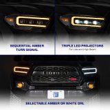 Form Lighting 2016-2023 Toyota Tacoma LED Projector Headlights with Selectable DRL (Pair) thumbnail 6