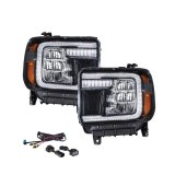 Form Lighting 2014 GMC Sierra LED Reflector Headlights (Pair) thumbnail 2