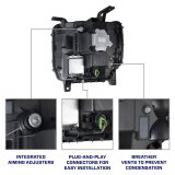 Form Lighting 2014+ GMC Sierra 1500/2500/3500 LED Projector Headlights Amber DRL (Pair) thumbnail 7