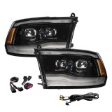 Form Lighting 2009-2018 Ram 1500/2500/3500 Sequential LED Projector Headlights (Pair) thumbnail 1