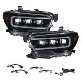 Form Lighting 2016-2023 Toyota Tacoma LED Projector Headlights with Selectable DRL Chrome (Pair) thumbnail 1