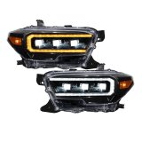 Form Lighting 2016-2023 Toyota Tacoma LED Projector Headlights with Selectable DRL Chrome (Pair) thumbnail 5