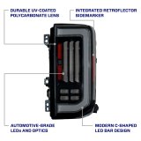 Form Lighting 2021-2025 Ford Bronco LED Tail Lights Red (Pair) thumbnail 4