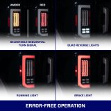Form Lighting 2021-2025 Ford Bronco LED Tail Lights Red (Pair) thumbnail 8